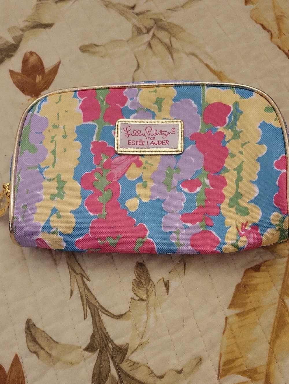 Floral Cosmetic Pouch - Multicolor